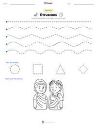 Etruscans printable worksheet preview