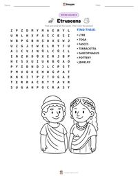 Etruscans printable worksheet preview