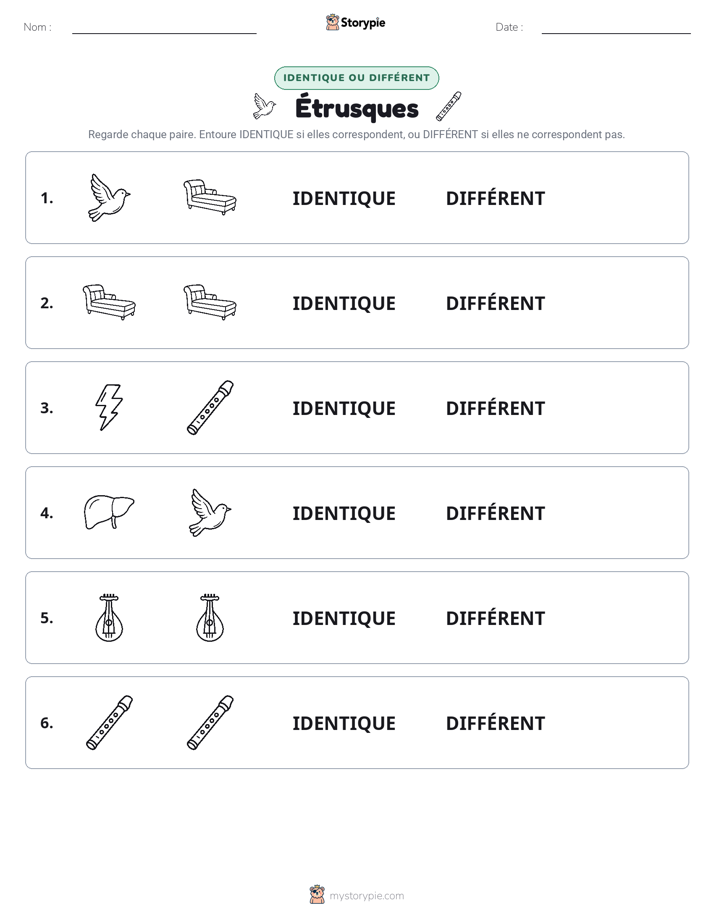 Identique ou Différent