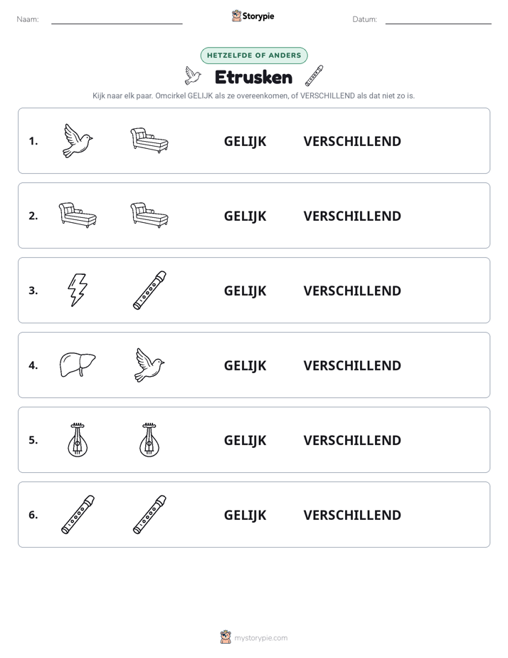 Zelfde of Verschillend