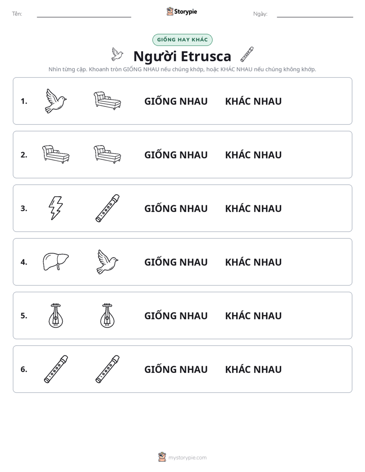 Giống Hay Khác