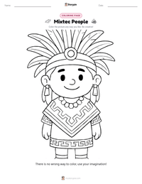 Mixtec People printable worksheet preview