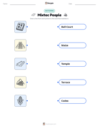 Mixtec People printable worksheet preview