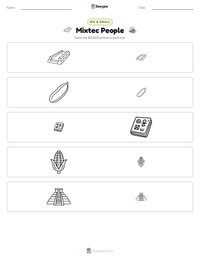 Mixtec People printable worksheet preview