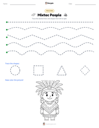 Mixtec People printable worksheet preview