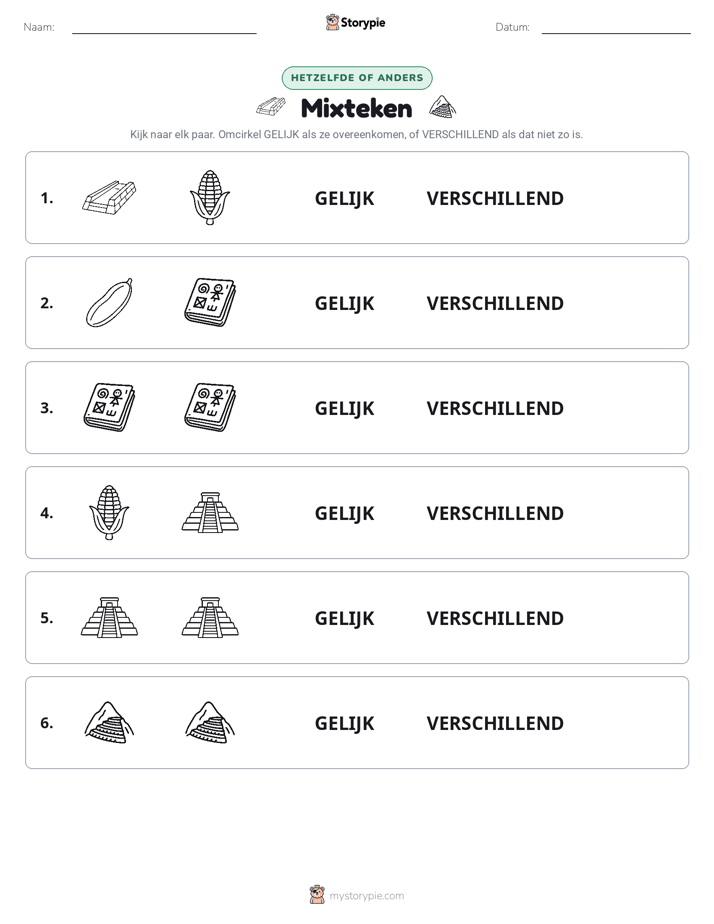 Zelfde of Verschillend