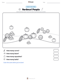 Rarámuri People printable worksheet preview