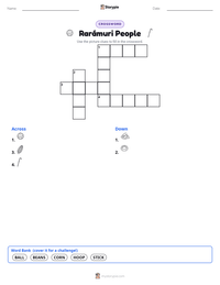 Rarámuri People printable worksheet preview