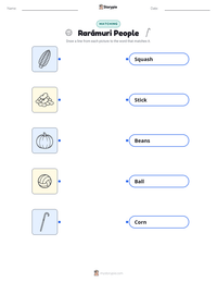 Rarámuri People printable worksheet preview