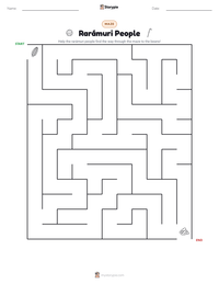 Rarámuri People printable worksheet preview