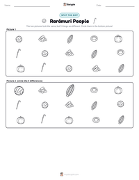 Rarámuri People printable worksheet preview
