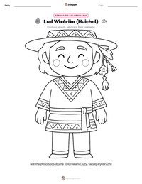 Podgląd drukowalnego arkusza ćwiczeń Lud Wixárika (Huichol)