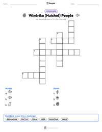 Wixárika (Huichol) People printable worksheet preview