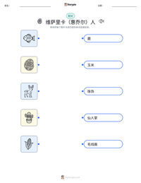 维萨里卡（惠乔尔）人 可打印工作表预览