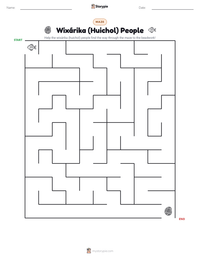Wixárika (Huichol) People printable worksheet preview