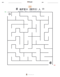 维萨里卡（惠乔尔）人 可打印工作表预览