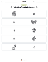 Wixárika (Huichol) People printable worksheet preview