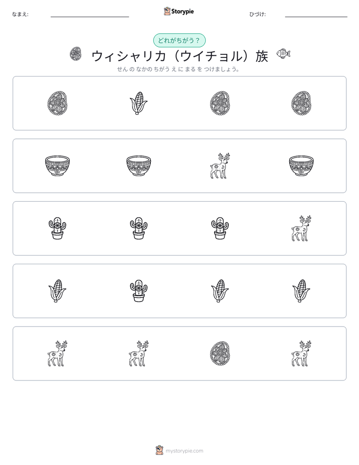 異なるものを見つけよう