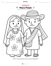 Wayuu People printable worksheet preview