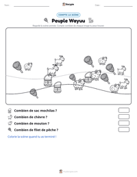 Aperçu de la feuille de travail imprimable Peuple Wayuu