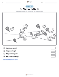 Wayuu Halkı yazdırılabilir çalışma sayfası önizlemesi