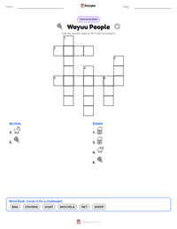 Wayuu People printable worksheet preview