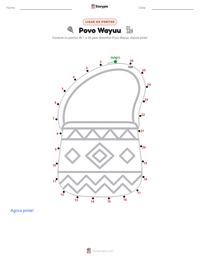 Prévia da folha de atividades imprimível Povo Wayuu