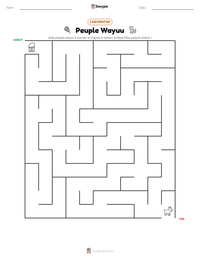 Aperçu de la feuille de travail imprimable Peuple Wayuu