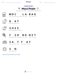 Wayuu People printable worksheet preview