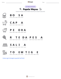 Anteprima della scheda stampabile di Popolo Wayuu