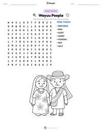 Wayuu People printable worksheet preview