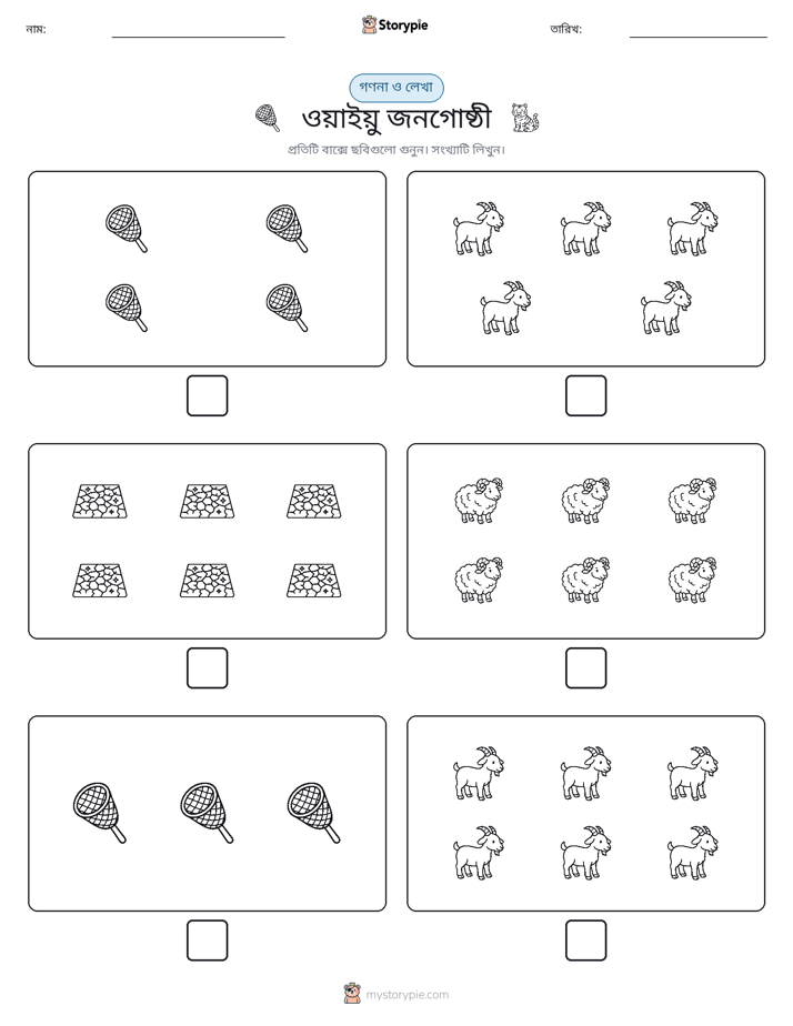 গণনা & লিখুন