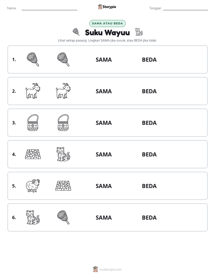 Sama atau Berbeda
