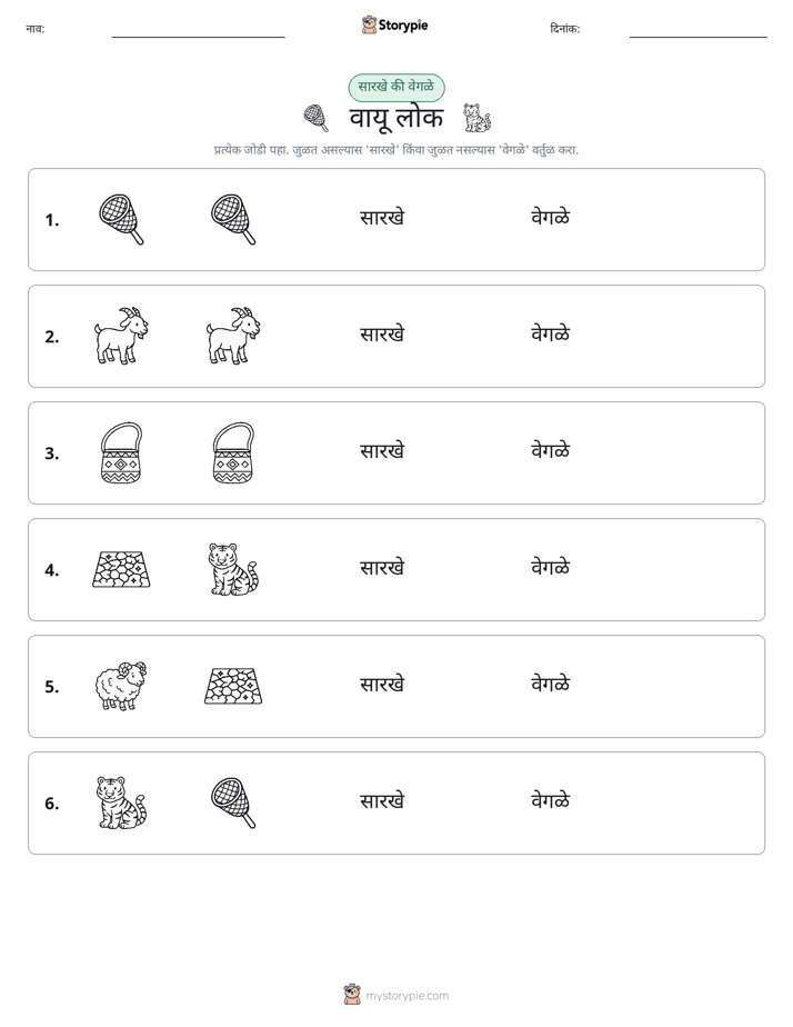 समान की भिन्न