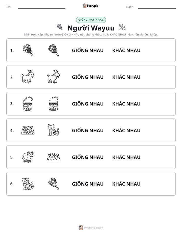 Giống Hay Khác