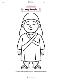 Kogi People printable worksheet preview
