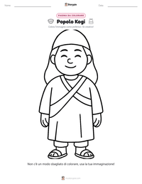 Anteprima della scheda stampabile di Popolo Kogi