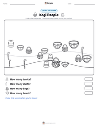 Kogi People printable worksheet preview