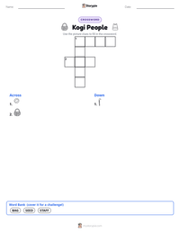 Kogi People printable worksheet preview