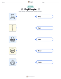 Kogi People printable worksheet preview