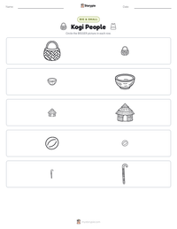 Kogi People printable worksheet preview