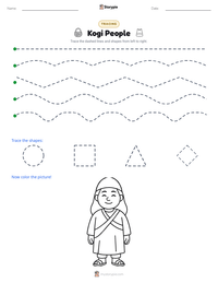 Kogi People printable worksheet preview