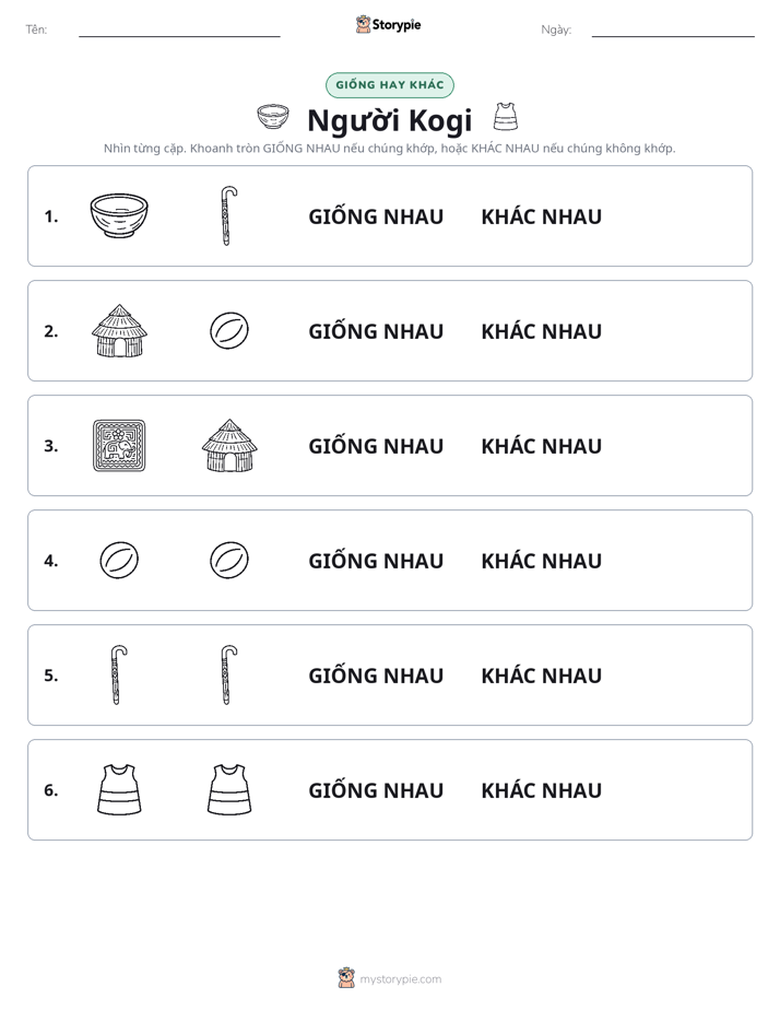 Giống Hay Khác