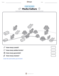 Moche Culture printable worksheet preview