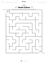 Moche Culture printable worksheet preview