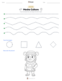 Moche Culture printable worksheet preview