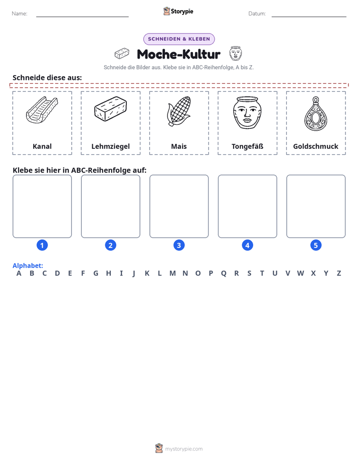 Schneiden & Einfügen Alphabet