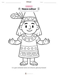 Nazca-cultuur afdrukbare werkblad voorbeeld