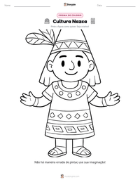 Prévia da folha de atividades imprimível Cultura Nazca
