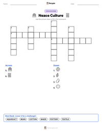 Nazca Culture printable worksheet preview